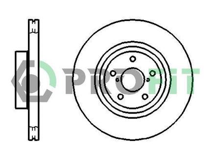 Диск гальмівний PROFIT 50101175