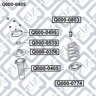 ПЫЛЬНИК ПЕРЕДН АМОРТ Q-FIX Q0000405