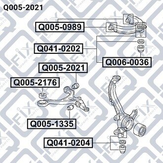 Сайлентблок Q-FIX Q0052021