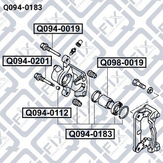 Ремкомплект гальмівного супорта Q-FIX Q0940183