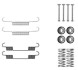 РЕМКОМПЛЕКТ СТОЯНОЧНОГО ТОРМОЗА NISSAN MURANO 05- 105-0897