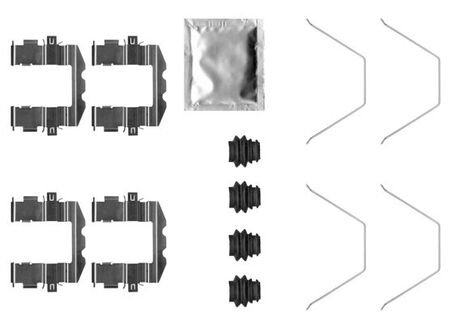 Монтажний компл.,гальм.колодки QUICK BRAKE 1090057