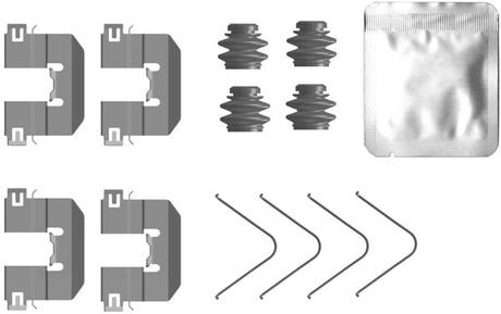 Монтажний компл.,гальм.колодки QUICK BRAKE 1090104