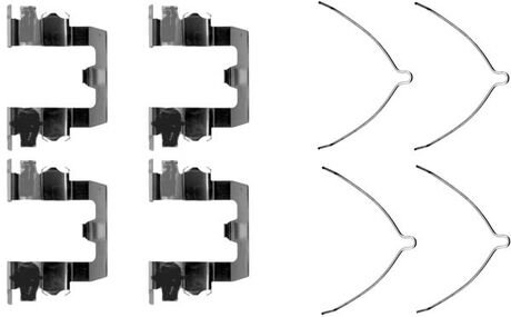 Монтажный комплект дисковых колодок QUICK BRAKE 1091095