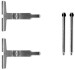 Монтажний к-кт гальмівних колодок 109-1661