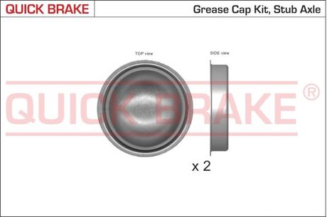 Пилозахисні ковпачки для ступиці QUICK BRAKE 9822K