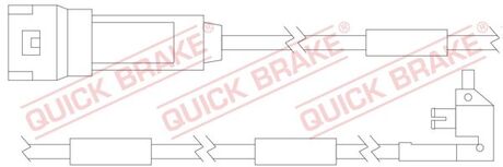 Датчик зносу гальмівних колодок QUICK BRAKE WS 0121 A