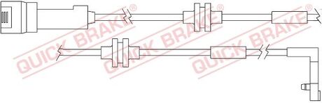 Датчик зносу гальмівних колодок(дискових) QUICK BRAKE WS 0157 A