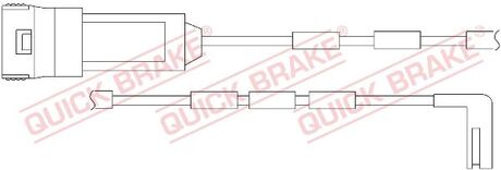 Датчик зносу гальмівних колодок(дискових) QUICK BRAKE WS 0193 A