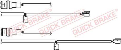 Сигнализатор износа тормозных колодок (к-кт 2шт) QUICK BRAKE WS 0351 A