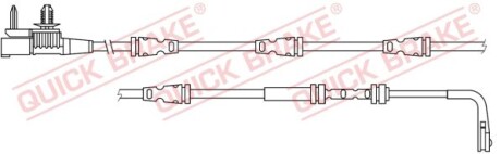 Комплект датчика износа для оси QUICK BRAKE WS0432A