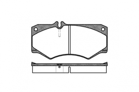 Колодка торм. диск. vw lt 28-35 передн. REMSA 0047.30