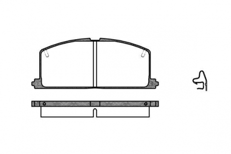 Колодка торм. диск. toyota corolla передн. REMSA 0167.04