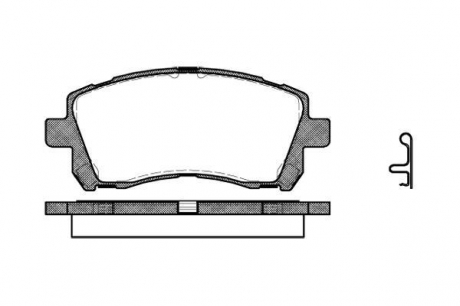 Колодка торм. диск. subaru forester (sf), impreza передн. REMSA 0655.02