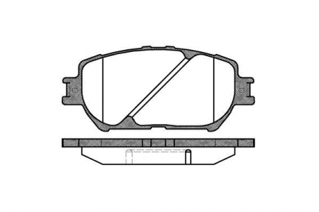 Колодка торм. диск. toyota camry, передн. REMSA 0884.00