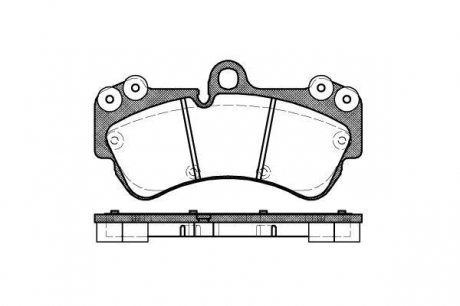 Колодка торм. диск. porsche,vw cayenne (955),touareg (7la, 7l6, 7l7), передн. REMSA 0994.00