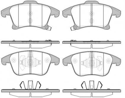 Колодка торм. диск. FORD MONDEO V (09/14-) передн. REMSA 1249.22