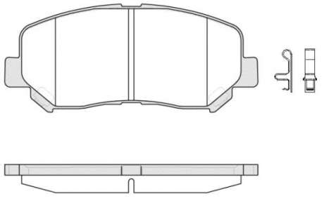 Колодка торм. диск. mazda cx-5 2.0 2.2d 2011- передн. REMSA 1513.02