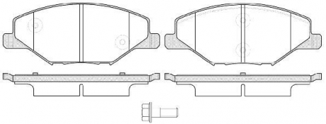 Колодка торм. диск. skoda fabia 1.2-1.6 2007-2014, vw polo 1.6 2010- передн. REMSA 1553.00