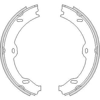 Гальмівні колодки ручного гальма REMSA 470800