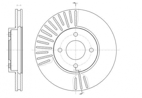 Диск тормозной nissan note 13-; micra передн. REMSA 61467.10 (фото 1)