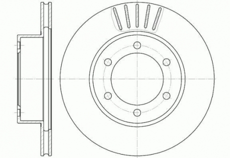 Диск тормозной toyota 4-runner, land cruiser передн. REMSA 6562.10 (фото 1)