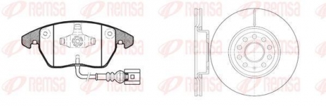 Комплект тормозной передн. seat altea, toledo, skoda octavia,vw golf, jetta, passat REMSA 81030.02