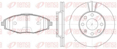 Комплект тормозной передн. daewoo lanos r13 REMSA 8696.01