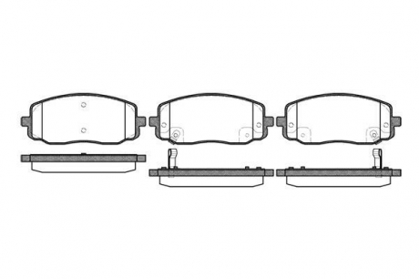 Гальмівні колодки дискові HYUNDAI/KIA I10//i20/Pic ROADHOUSE 2113302