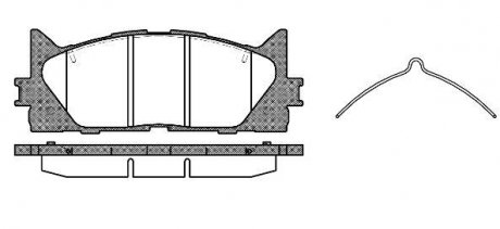 Гальмiвнi колодки переднi (Toyota Camry 06-) ROADHOUSE 21233.00