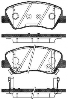 Гальмівні колодки дискові HYUNDAI/KIA Accent/Rio " ROADHOUSE 2148802