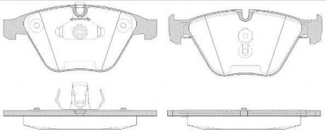 Колодки тормозные дисковые, к-кт. BMW E65 ROADHOUSE 285750