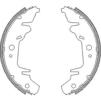 Гальмівні колодки (набір) ROADHOUSE 402000