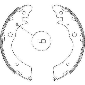 Гальмівні колодки (набір) ROADHOUSE 438300