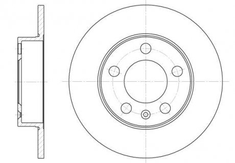 ДИСК ТОРМ. З AUDI/SEAT/SKODA/VW 1J0615601 ROADHOUSE 6547.00