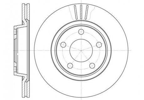 Диск тормозной Audi A4 (95-01) ROADHOUSE 6548.10