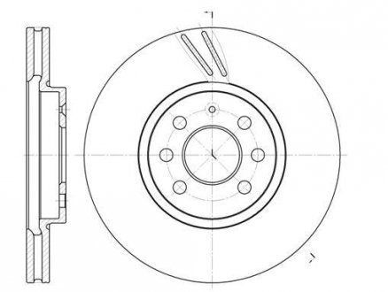 Диск тормозной Opel Astra H ROADHOUSE 6684.10