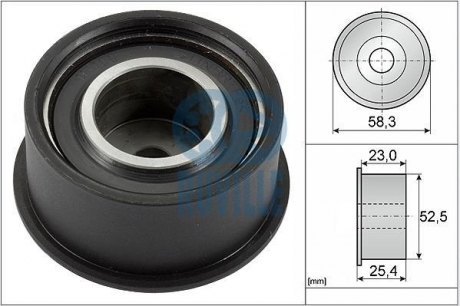 Ролик паразитный Opel CorsaB/Tigra, Astra, Vectra B 1.4 16V, 1.6 16V RUVILLE 55313