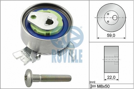 Ролик ГРМ нат Lc(LDA)1,816V 24426500 Ru RUVILLE 55327