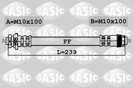 Шланг гальмівний SASIC 6600033