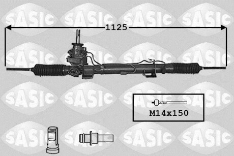 Рульова рейка з підсилювачем SASIC 7174020 (фото 1)