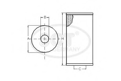 Фильтр масляный BMW 3 (E46) 318 d/td (01-05) (SH 425 L) SCT SCT / Mannol SH425L