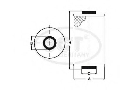 Фильтр масляный CITROEN Berlingo I (M49, M59) 1.6 HDi 75 (SH 4793 P) SCT SCT / Mannol SH4793P