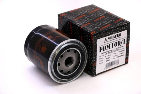 Фильтр масляный Ford, Nissan, 70-07, D=80mm, H=100mm, 3/4-16UNF SHAFER FOM109/1