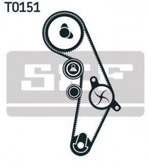 Комплект ремня грм SKF VKMA 01918