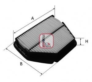 Фільтр повітряний CHEVROLET/OPEL "2,0-2,5 "06>> SOFIMA S3392A (фото 1)