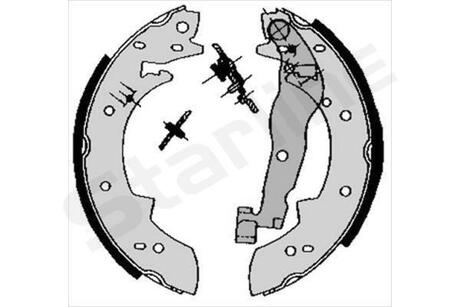 Тормозные колодки барабанные, к-кт. STARLINE BC 03330