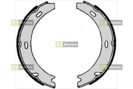 Тормозные колодки барабанные, к-кт. STARLINE BC 04730