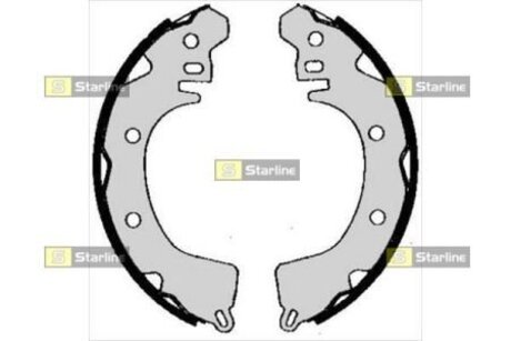 Тормозные колодки барабанные, к-кт. STARLINE BC 05260