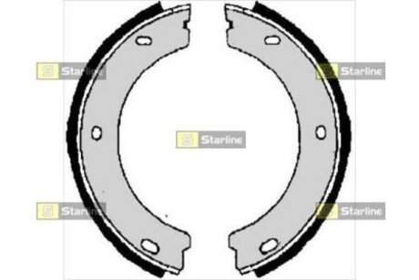 Тормозные колодки барабанные, к-кт. STARLINE BC 06400